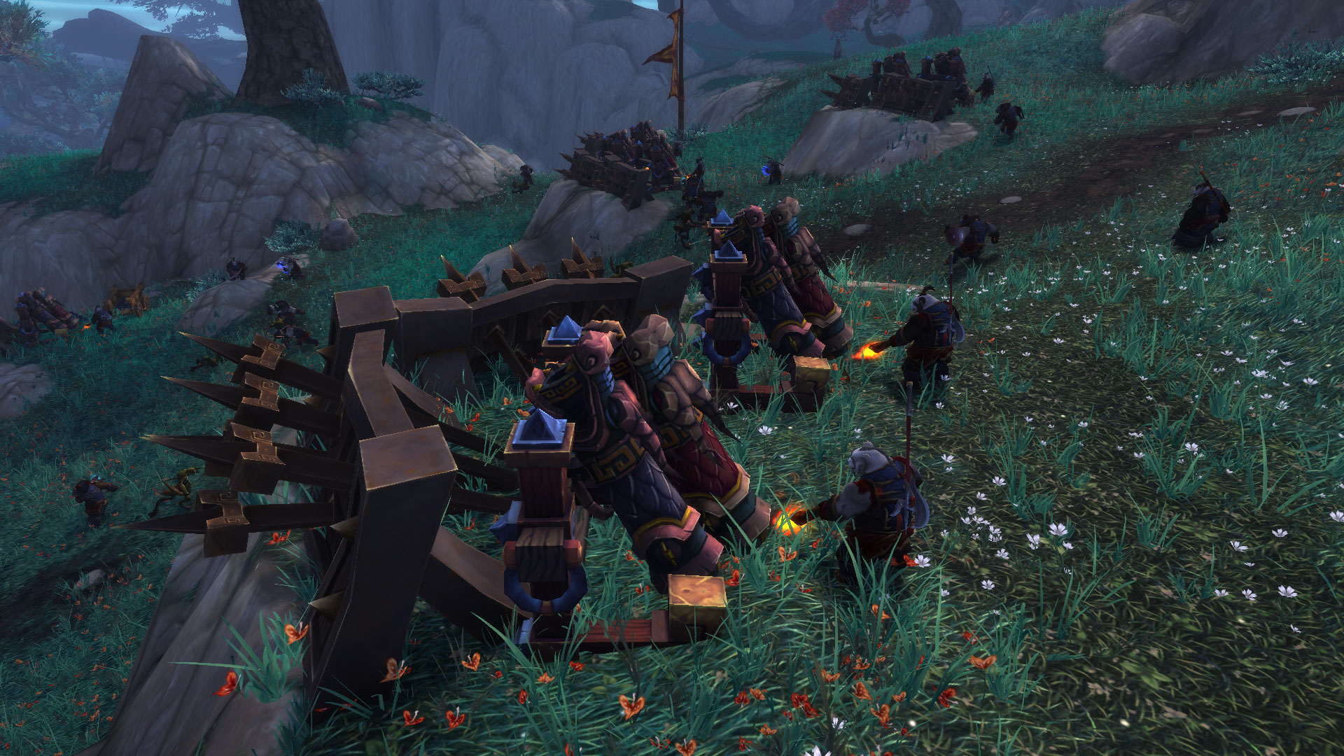 Gate of the Setting Sun: Defending the Wall Towers from Mantid Flying Packs in WoW Pandaria